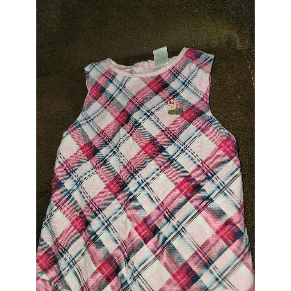Gymboree new york girl dog dress with pink‎ top and hair clip size 5